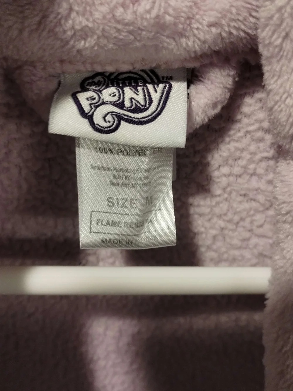MY LITTLE PONY CHILDRENS GIRLS BATHROBE NEVER WORN